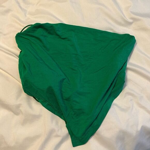 Green bandanna fairy style open back top - Picture 6 of 9